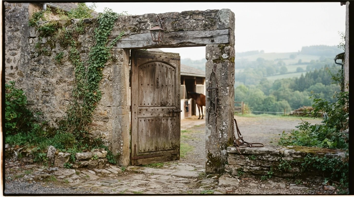 Entrée du Equifit Auvergne, centre équestre à Charbonnières-les-Vieilles
