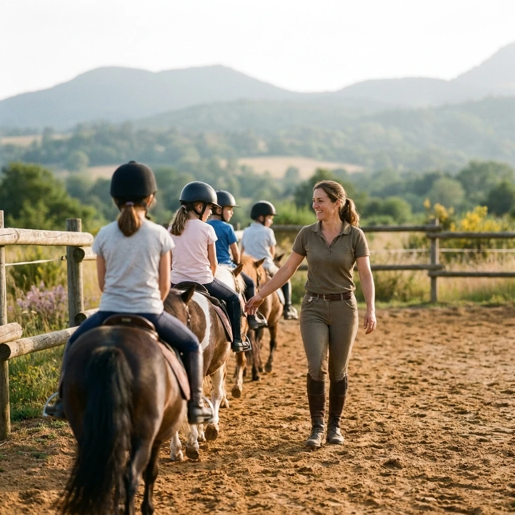 Cours de poney à Charbonnières-les-Vieilles, Puy-de-Dôme